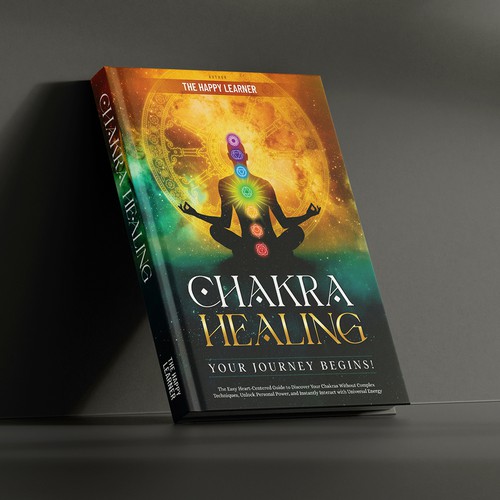 Creative cover for a chakra healing book