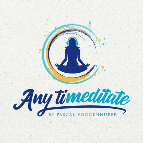 Logo for an online streaming platform for meditation music