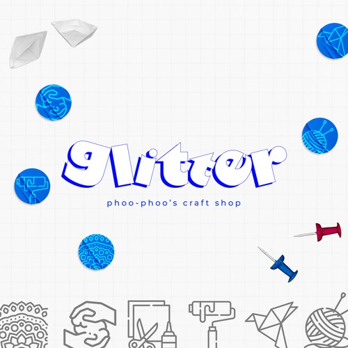 glitter - Craft shop logo