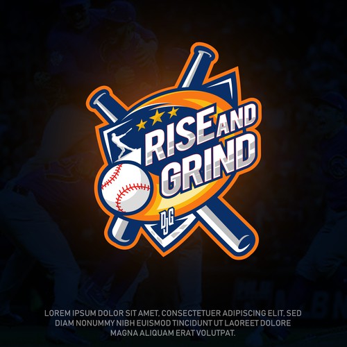 Rise and grind Baseball