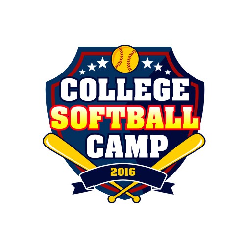 Concept Logo for College Softball Camp