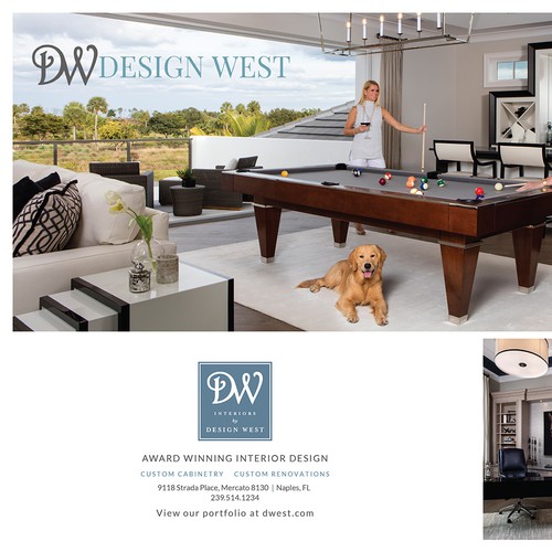 Design West 2 page Magazine Ad design