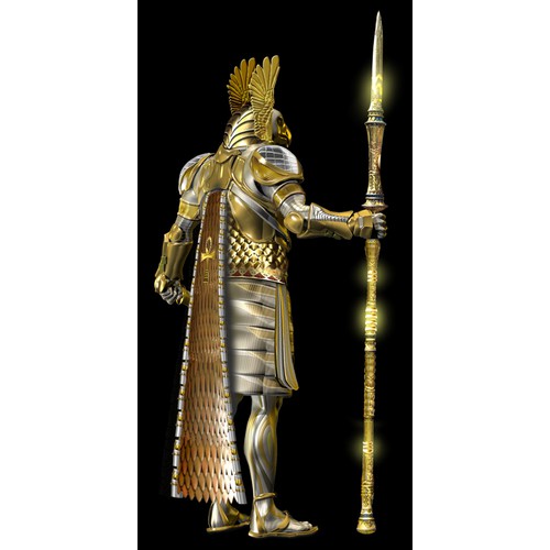 Fantasy Eqyptian warrior god