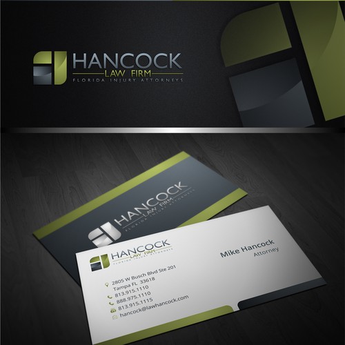 Design a logo and business card for Hancock Law Firm