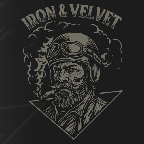 Men's t-shirt for edgy, rebellious brand - motorcycle rider