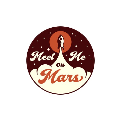 Retro Logo for Meet Me On Mars