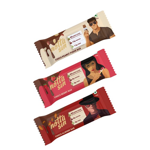 Packaging design for protein bars