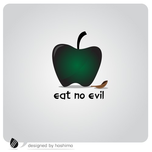 Logo for Food Poisoning Info Website with a Queen and Apple
