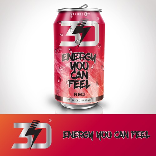 New Logo for a Energy Drink / 3D