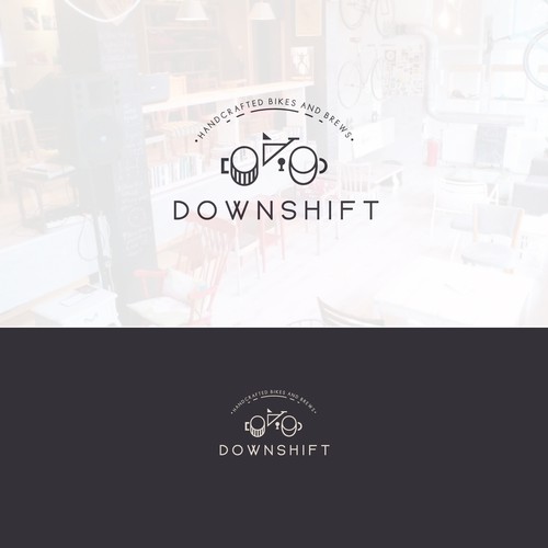 A bike/brewery/coffeeshop made real in a logo