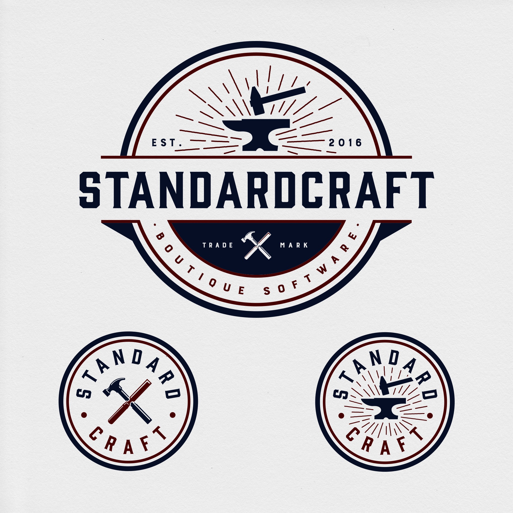 创建一个手绘StandardCraft复古标志