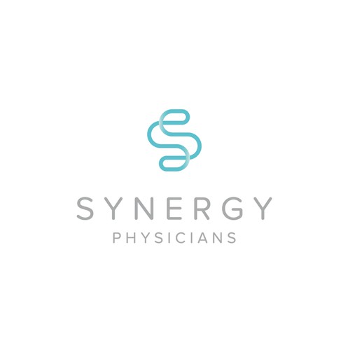 Simple and clean synergy logo.