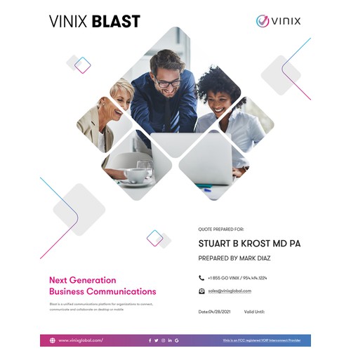 Vinix Blast Flyer