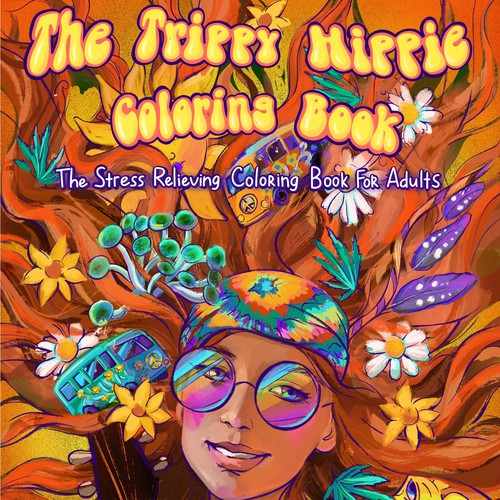 Hippie coloring book 