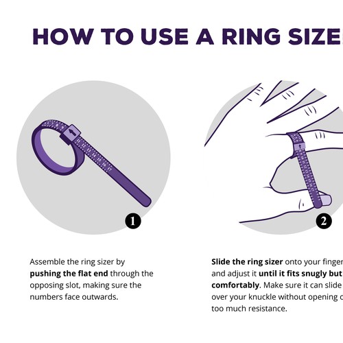 Business Card Design - How to use a ring sizer