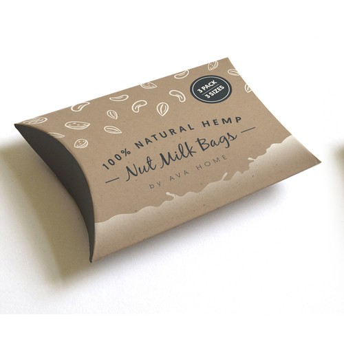Natural Hemp Nut Milk Bags