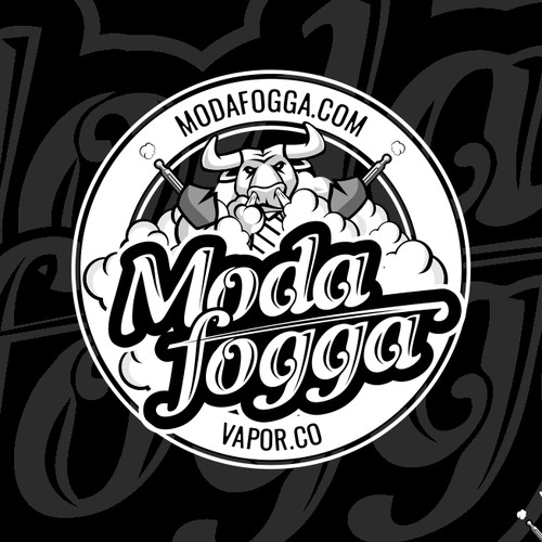 Logo for ModaFogga vapor company