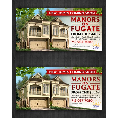 Need Banner Designed for New Homes