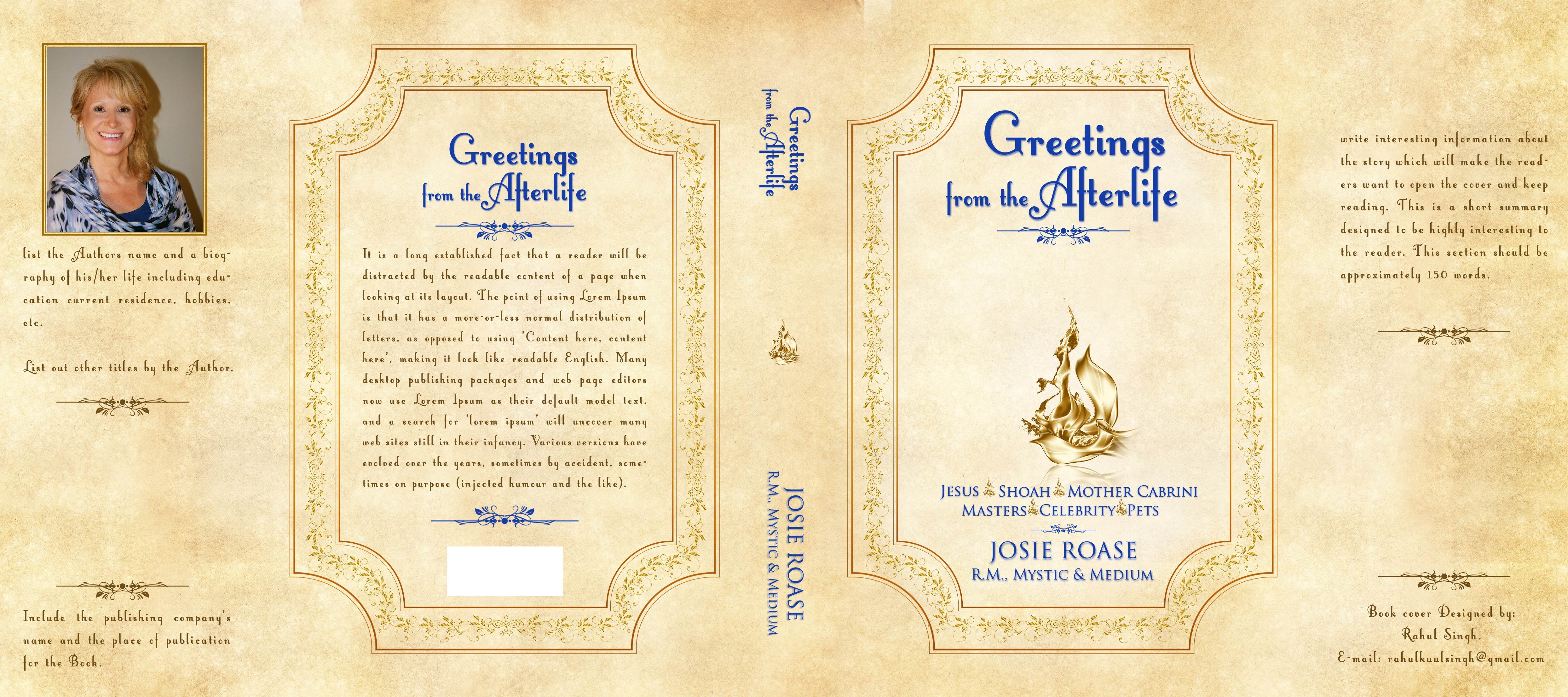 Create a Book Cover For a Book About the Afterlife That Feels Safe, Celebratory and Welcoming