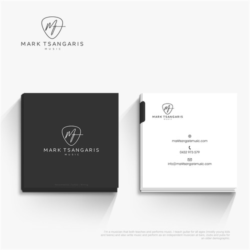 Musician and Guitar Teacher needs a warm, professional and inviting logo and business card design