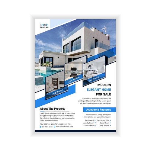 Real estate flyer design