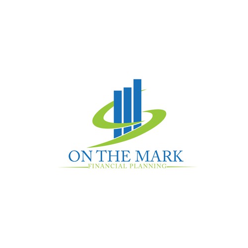 Logo Design for on the mark financial planing company