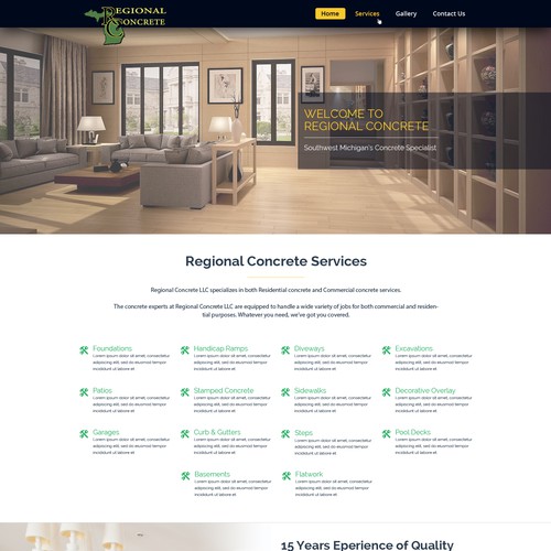 Website Design for construction company