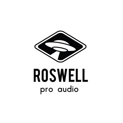 Create a fun, engrave-able logo badge for a new pro audio company