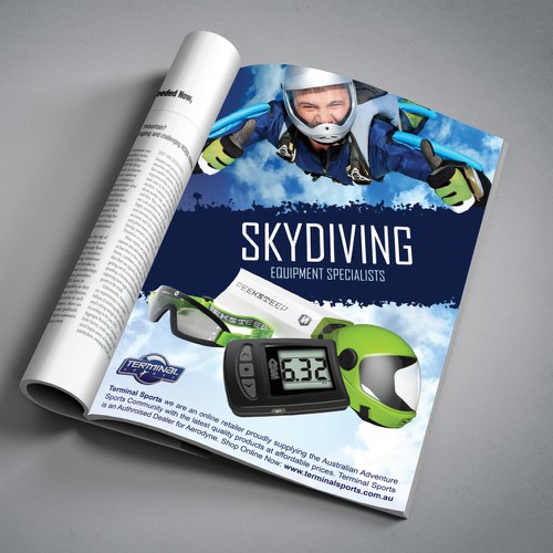 Magazine Advert for Skydiving Merchandise Store (online)