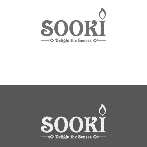 Candle logo concept