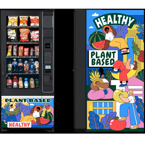 Illustration for wending machine 