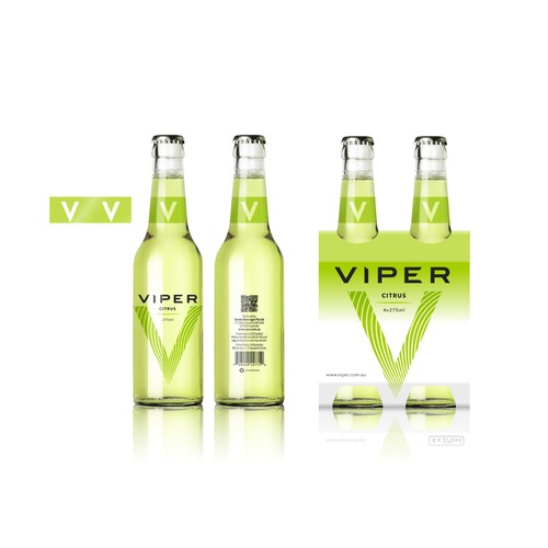 Label for Viper: a fruit-flavored alcoholic beverage