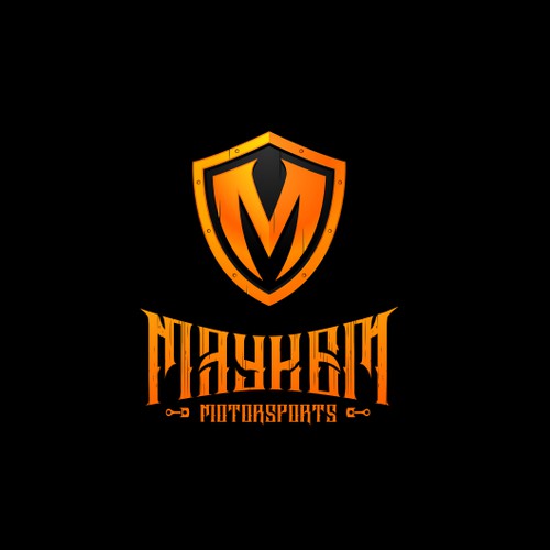 Create the next logo for MAYHEM MOTORSPORTS