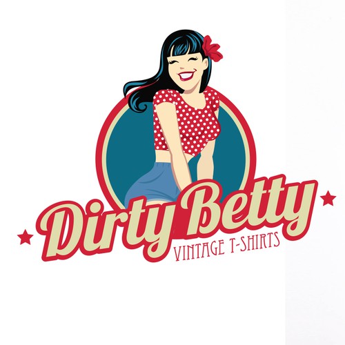 Dirty Betty TShirt Logo Design