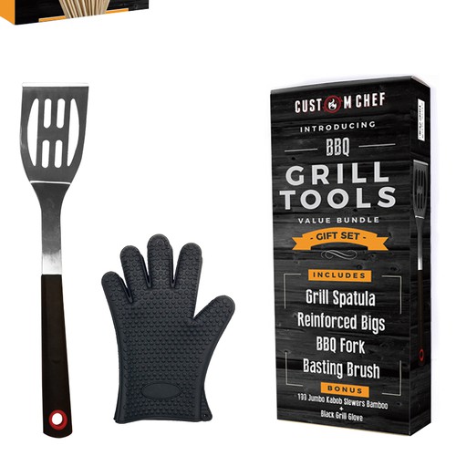 Custom BBQ Grill Tools Package