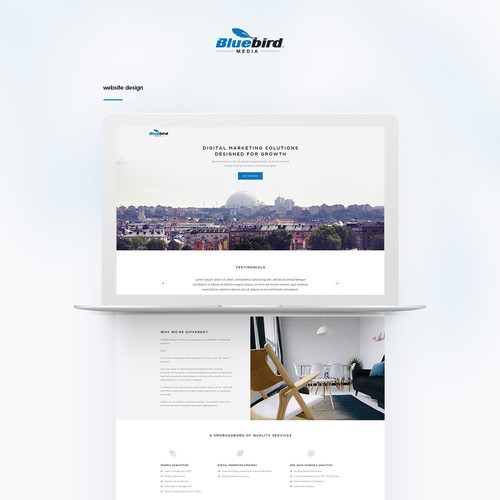Redesign a financial services website
