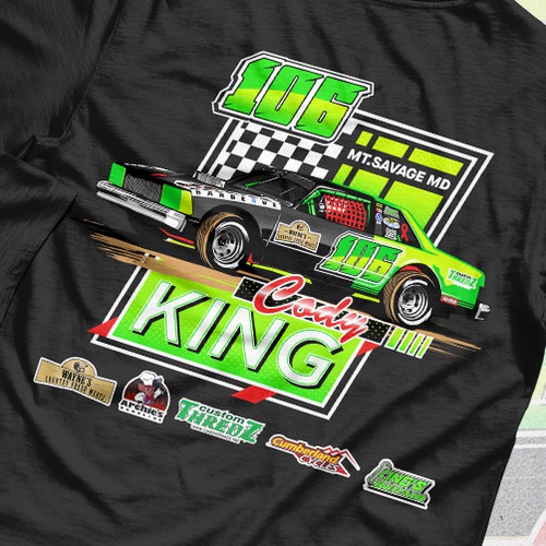 Dirt Track Racing T-shirt Design