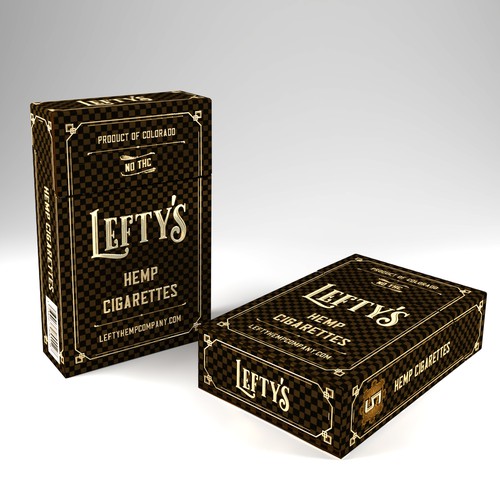 Lefty's Hemp Cigarette Pack Design