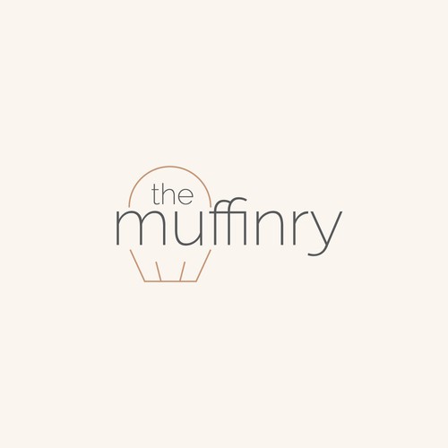 Minimal logo concept for muffinry