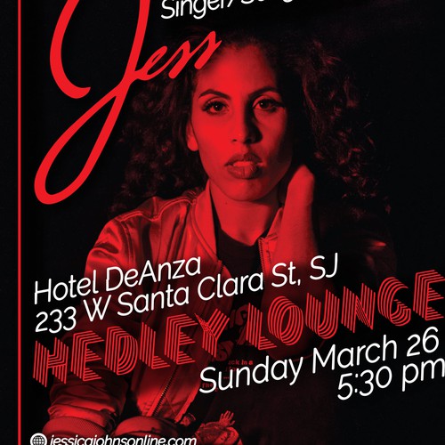 Concert poster for Jessica Johnson