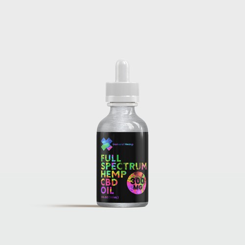 bold packaging for general hemp CBD oil