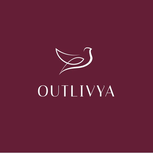 Dove fashion logo available for customization and sale