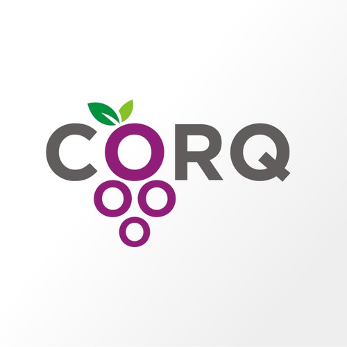 Create a wine-inspired logo for Corq