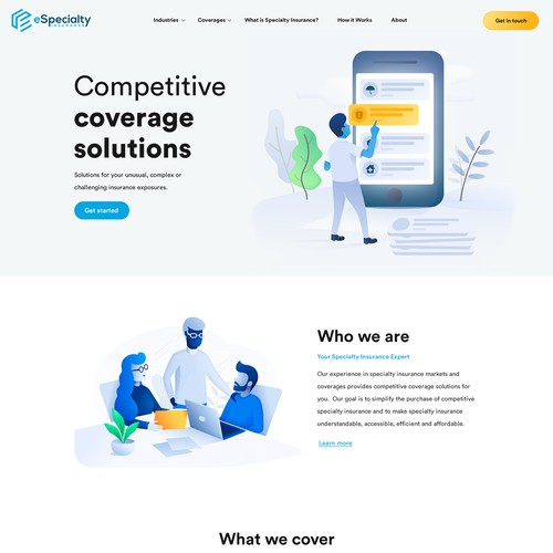  Modern insurance website design