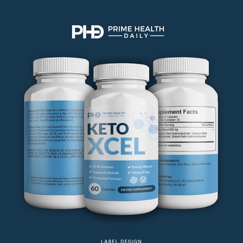 Keto supplement needs a powerful bottle label