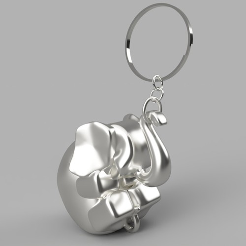 cute elephant keychain