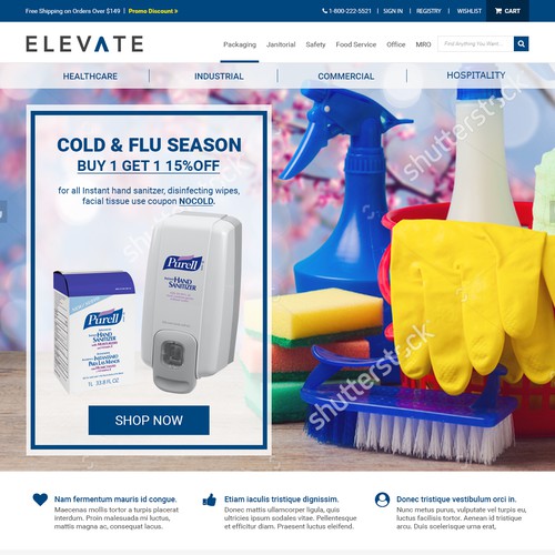 Elevate - Homepage