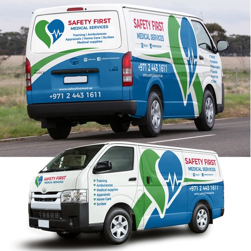 Safety First Toyota Hi-Ace 2017 wrap