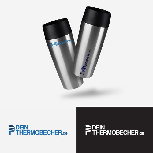 Premium logo for a personalized thermal-mug service