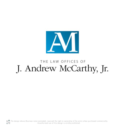 Create the next logo for The Law Offices of J. Andrew McCarthy, Jr.